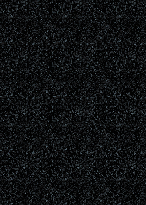 Fabric roller blind with elements on a black background