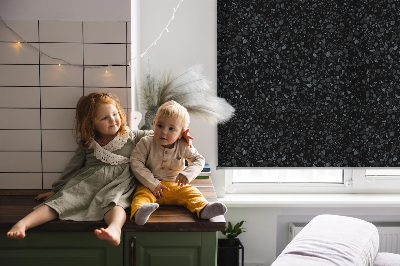 Fabric roller blind Elements on a black background