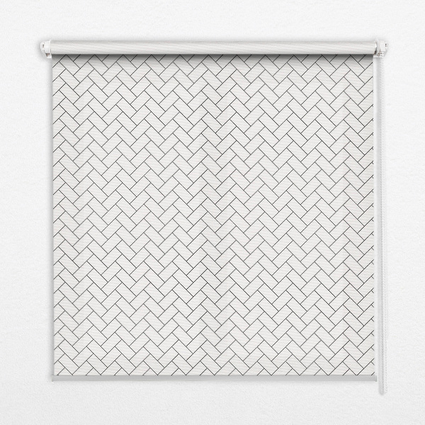 Fabric roller blind Rectangle next to rectangle