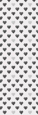 Fabric roller blind Dark Hearts