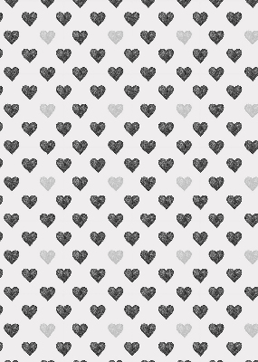 Fabric roller blind Dark Hearts