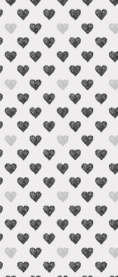 Fabric roller blind Dark Hearts