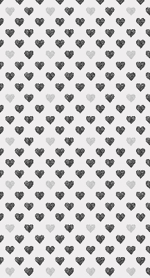 Fabric roller blind Dark Hearts