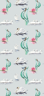 Modern roller blind Swans and ducks
