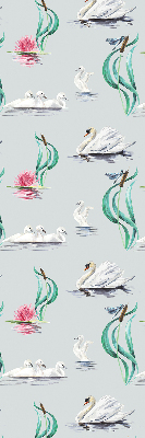 Modern roller blind Swans and ducks