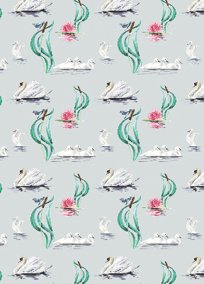 Modern roller blind Swans and ducks