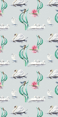 Modern roller blind Swans and ducks