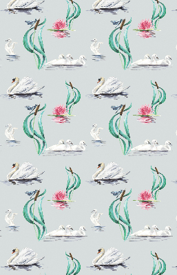 Modern roller blind Swans and ducks
