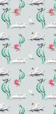 Modern roller blind Swans and ducks