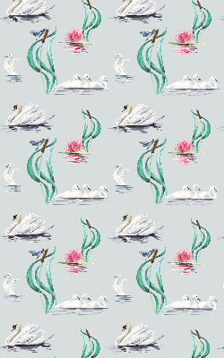Modern roller blind Swans and ducks