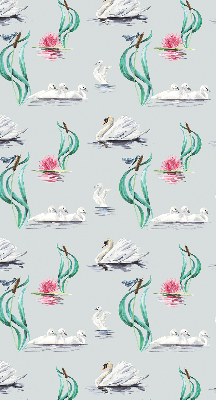 Modern roller blind Swans and ducks