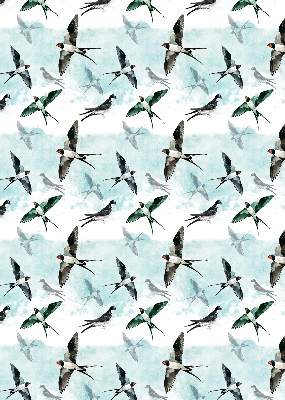 Fabric roller blind Swallows