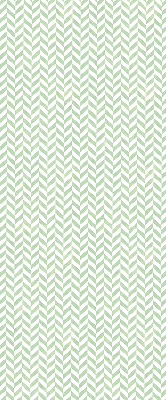 Roller blind for large window Green herringbone