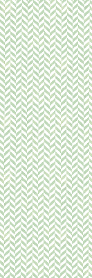 Roller blind for large window Green herringbone