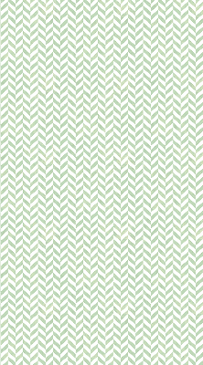 Roller blind for large window in green herringbone