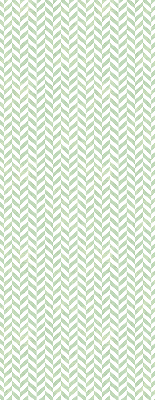 Roller blind for large window in green herringbone