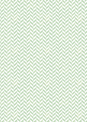 Roller blind for large window Green herringbone
