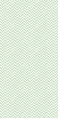 Roller blind for large window Green herringbone