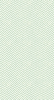 Roller blind for large window Green herringbone