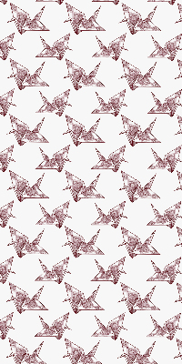 Modern roller blind Origami swans