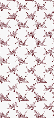 Modern roller blind Origami swans