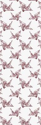 Modern roller blind Origami swans