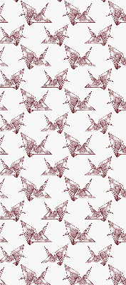 Modern roller blind Origami swans