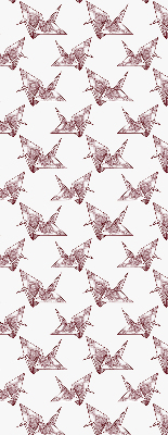 Modern roller blind Origami swans