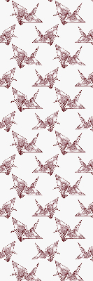 Modern roller blind Origami swans