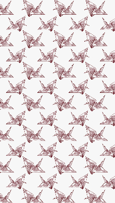 Modern roller blind Origami swans