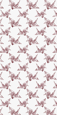 Modern roller blind Origami swans