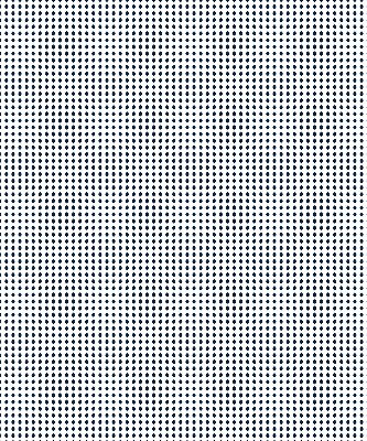 Roller blind for large windows with black ovals pattern
