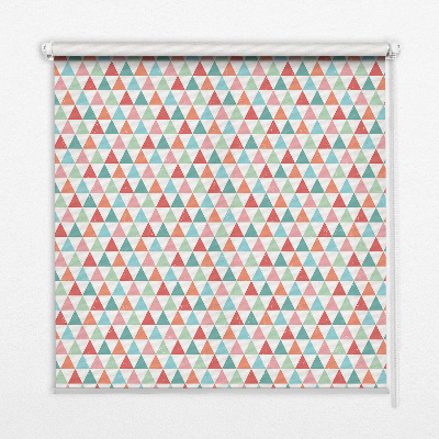 Fabric roller blind Colorful triangles