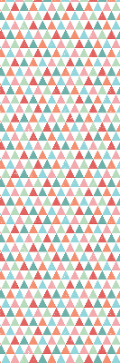Fabric roller blind Colorful triangles