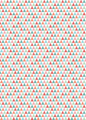 Fabric roller blind Colorful triangles