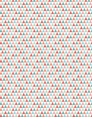 Fabric roller blind Colorful triangles