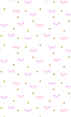 Modern roller blind Drawn eyebrows and dots