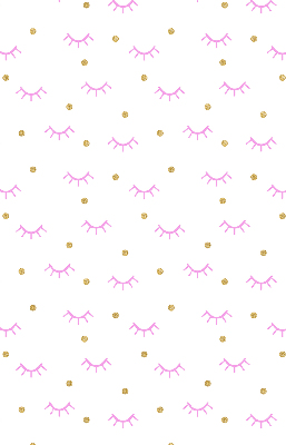 Modern roller blind Drawn eyebrows and dots