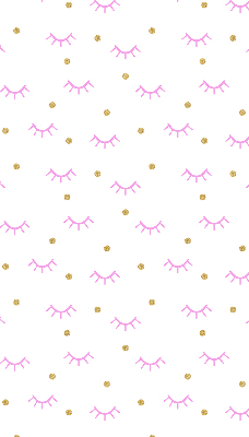 Modern roller blind Drawn eyebrows and dots