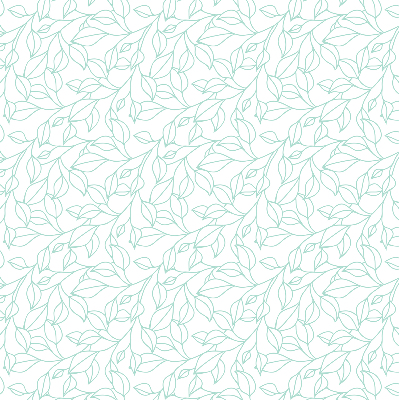 Roller blind for large window Turquoise leaves