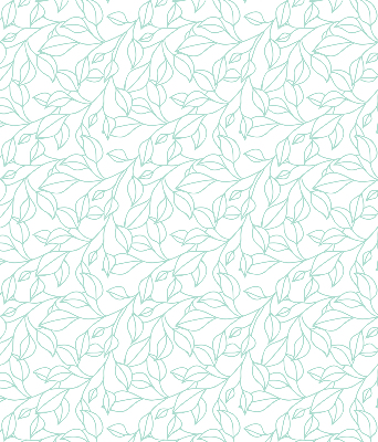 Roller blind for large window Turquoise leaves