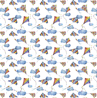 Fabric roller blind Colorful kites