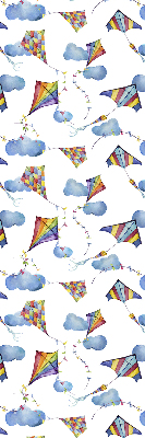 Fabric roller blind Colorful kites
