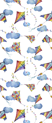 Fabric roller blind Colorful kites