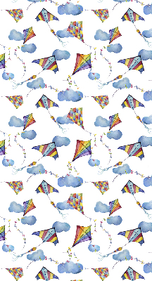 Fabric roller blind Colorful kites