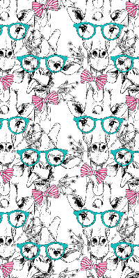 Modern roller blind Giraffe with glasses