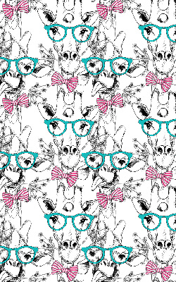 Modern roller blind Giraffe with glasses