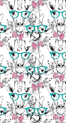 Modern roller blind Giraffe with glasses