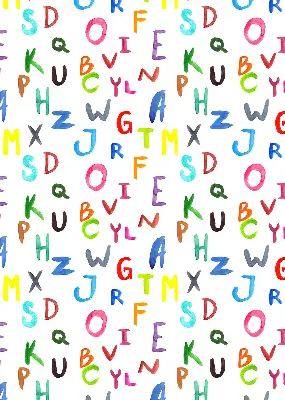 Roller blind for large window with colorful letters design