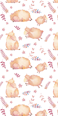 Fabric roller blind Sheep among the stars